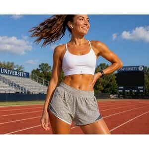 Lululemon Hotty Hot Shorts 8 Long Heather Lux Multi Black Heathered Black W7ATLT